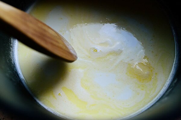 Паста с грах и бекон - стъпка по стъпка в снимки