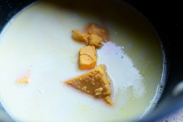 Паста с грах и бекон - стъпка по стъпка в снимки