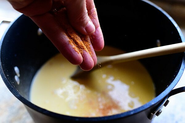Паста с грах и бекон - стъпка по стъпка в снимки