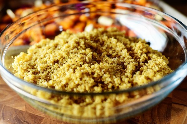 Киноа с печени зеленчуци - стъпка по стъпка в снимки